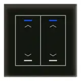 MDT BE-GTL20S.A1 KNX-Glastaster II Light 2-fach, Pfeile | glas schwarz
