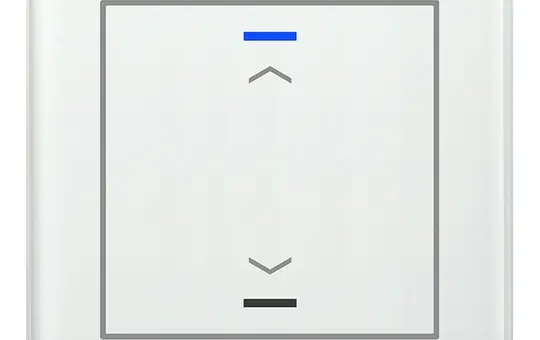 MDT BE-GTL10W.A1 KNX-Glastaster II Light 1-fach, Pfeile | glas weiß