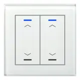 MDT BE-GTL20W.A1 KNX-Glastaster II Light 2-fach, Pfeile | glas weiß