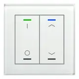 MDT BE-GTL2TW.D1 KNX-Glastaster II Light m. Temperatursensor 2-fach, IO, Pfeile | glas weiß