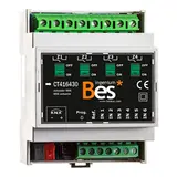 BESKNX CT416430 KNX-Universalaktor 30 A 4-fach, 6 Eingänge, mech. Handbedienung