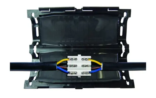 CELLPACK 389676 Gel-Verbindungsmuffe mit Verbinderblock