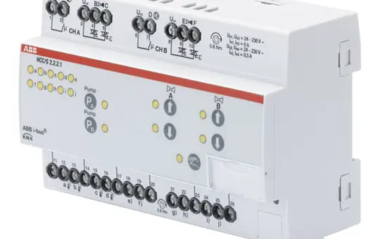 ABB HCC/S2.2.2.1 KNX-Heiz-/Kühlkreis Controller 3-Punkt, man. Bedienung