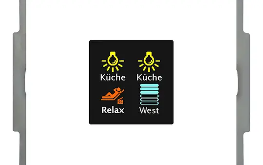 MDT BE-TAS63T4.01 KNX-Tastsensor Smart 63 Temp.-/Feuchtsensor