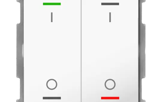 MDT BE-TAL6302.B1 KNX-Tastsensor Light 63 2-fach, I/O-Symbol