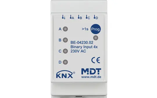 MDT BE-04230.02 KNX Binäreingang 230 V 4-fach