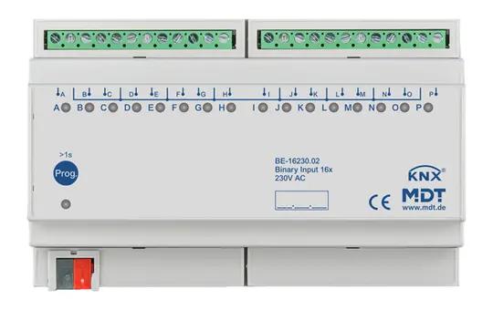 MDT BE-16230.02 KNX Binäreingang 230 V 16-fach