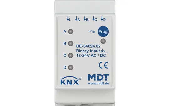 MDT BE-04024.02 KNX Binäreingang 24 V 4-fach