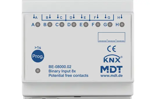 MDT BE-08000.02 KNX Binäreingang potentialfrei 8-fach