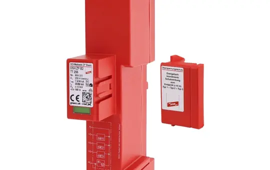 DEHN 909331 Kombi-Ableiter Typ 1+2+3 Sammelschiene 4-polig, TT TN-S o. äußerem BS