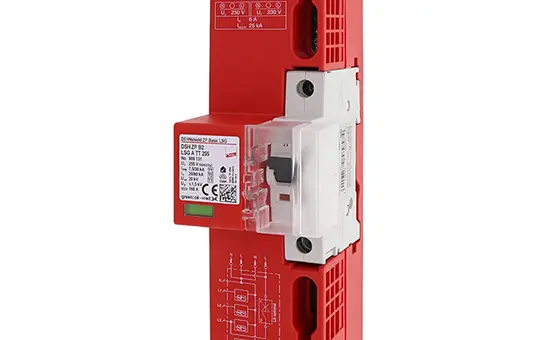 DEHN 909131 Kombi-Ableiter Typ 1+2+3 Sammelschiene 4-polig, TT TN-S m. äußerem BS