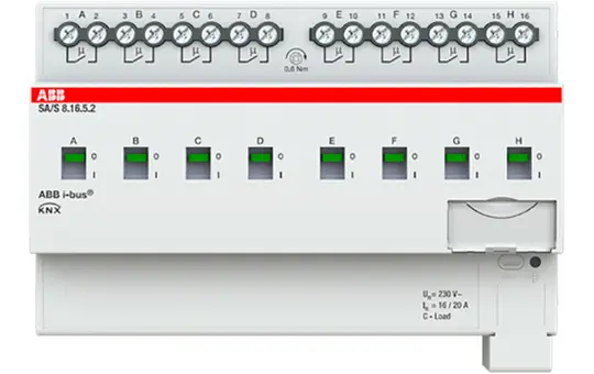 ABB SA/S8.16.5.2 KNX-Schaltaktor 16 A C-Last 8-fach