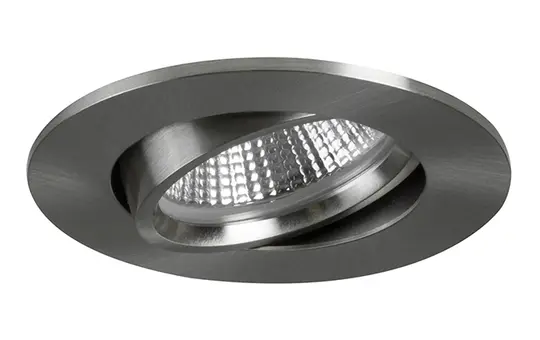 BRUMBERG 12463153 LED-Einbaustrahler INDIWO68 dim2warm rund, 430 lm, 1800-3000 K | nickel matt