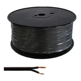 Lautsprecherkabel 0,75 mm² 2x0,75/0,20sw/rt Sp.100 Spule 100 m | schwarz/rot | 2x0,75 mm²