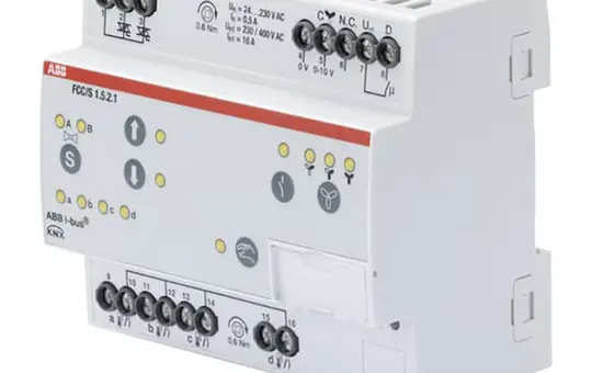 ABB FCC/S1.5.2.1 KNX-Fan Coil Aktor 2-fach, manuelle Bedienung