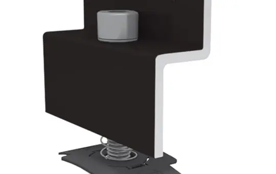 K2 1005269 Modulendklemme schwarz eloxiert | 39-41 mm