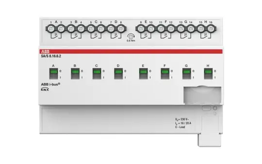 ABB SA/S8.16.6.2 KNX-Schaltaktor mit Stromerkennung 16 A 8-fach
