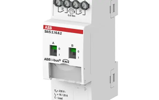 ABB SA/S2.16.6.2 KNX-Schaltaktor mit Stromerkennung 16 A 2-fach