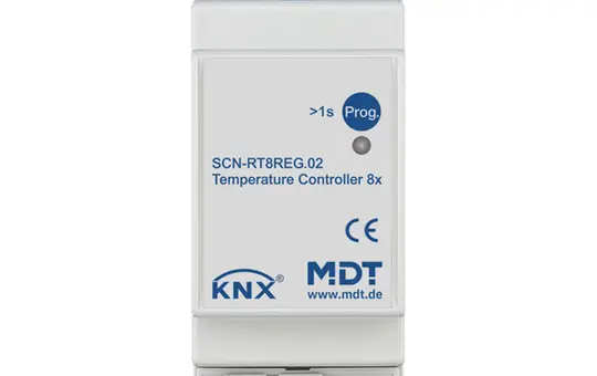 MDT SCN-RT8REG.02 KNX-Raumtemperaturregler REG 8-fach