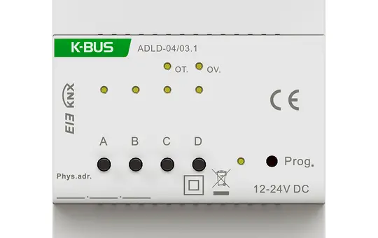 GVS ADLD-04/03.1 KNX-LED-Dimmaktor 4-fach