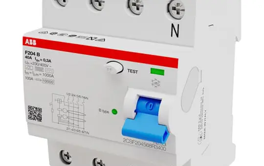 ABB F204B-40/0.3 FI-Schutzschalter 4-polig 300 mA Typ B 40 A