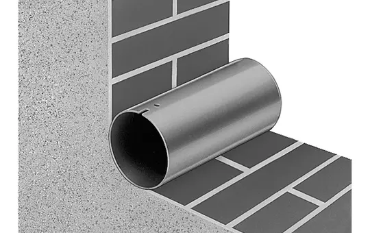 HELIOS 6353 Teleskop-Wandhülse für MiniVent 120 mm