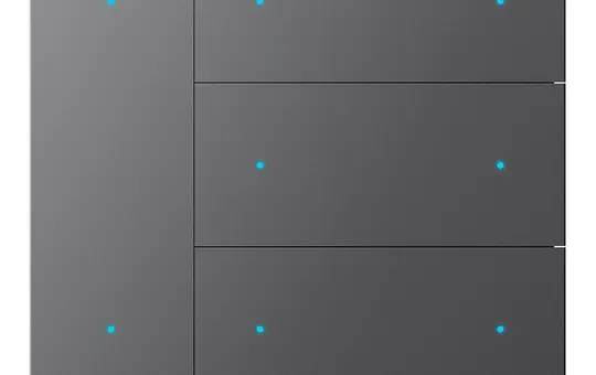 GVS CHPB-08/02.1.23 KNX-Tastsensor WALTZ 4-fach, Aluminium | anthrazit