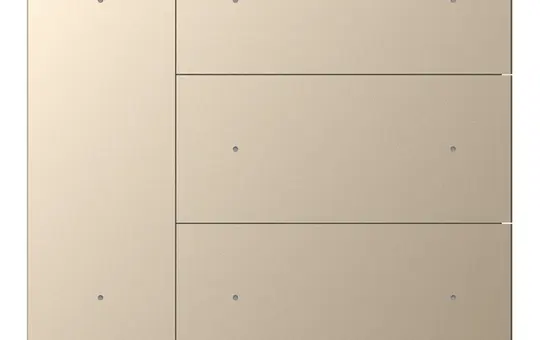 GVS CHPB-08/02.1.24 KNX-Tastsensor WALTZ 4-fach, Aluminium | champagner