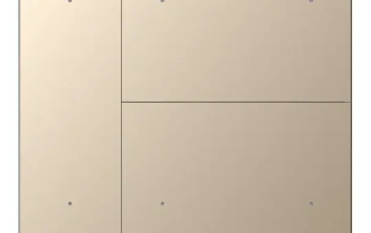 GVS CHPB-06/02.1.24 KNX-Tastsensor WALTZ 3-fach, Aluminium | champagner