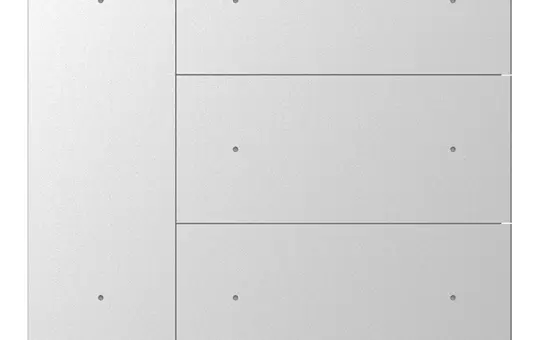 GVS CHPB-08/02.1.22 KNX-Tastsensor WALTZ 4-fach, Aluminium | silber