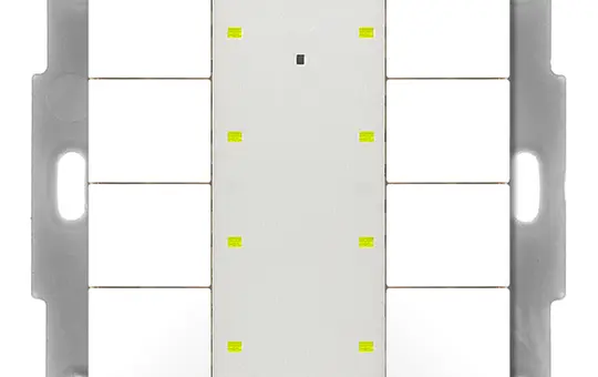 MDT BE-TA55P8.02 KNX-Tastsensor Plus UP v2 8-fach | reinweiß matt