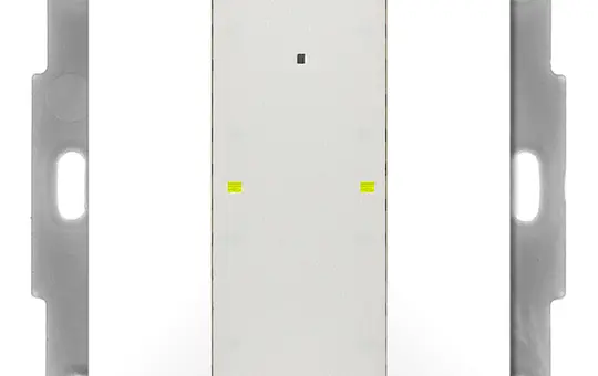 MDT BE-TA55T2.G2 KNX-Tastsensor Plus m. Temp. UP v2 2-fach | reinweiß glänzend