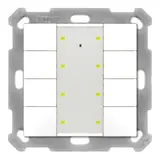 MDT BE-TA55T8.G2 KNX-Tastsensor Plus m. Temp. UP v2 8-fach | reinweiß glänzend