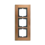 BUSCH-JAEGER 1723-821 Abdeckrahmen Carat 3-fach | bronze