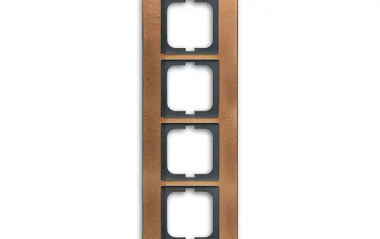 BUSCH-JAEGER 1724-821 Abdeckrahmen Carat 4-fach | bronze