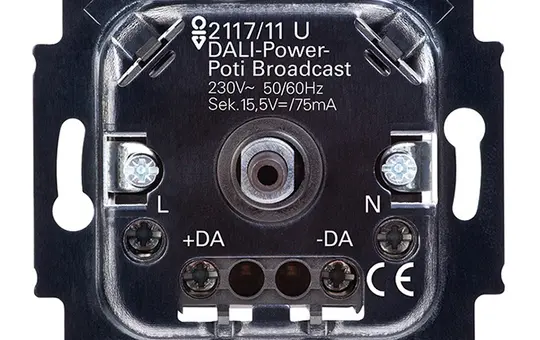 BUSCH-JAEGER 2117/11U DALI-Drehpotenziometer Standard, Busspannungsversorgung