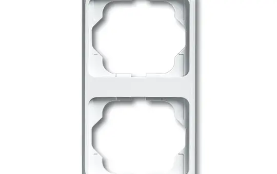 BUSCH-JAEGER 1732-24G Abdeckrahmen Alpha Nea 2-fach, senkrecht | studioweiß hochglanz