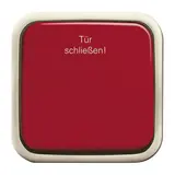 BUSCH-JAEGER 2621AP-107-101 Wipptaster Duro 2000 AP Öffner, rote Wippe | weiß