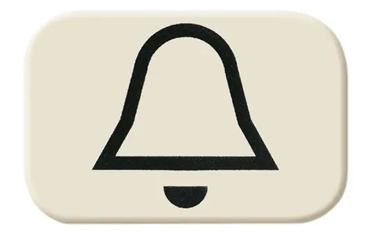 BUSCH-JAEGER 2525KI Tastersymbol Duro 2000 Glocke | weiß