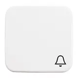 BUSCH-JAEGER 2520KI-214 beschr. Wippe Reflex SI 1-fach, Glocke | alpinweiß