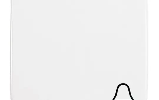 BUSCH-JAEGER 2520KI-214 beschr. Wippe Reflex SI 1-fach, Glocke | alpinweiß