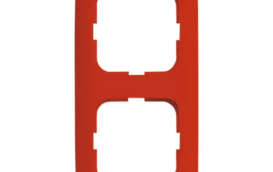 BUSCH-JAEGER 2512-217-101 Abdeckrahmen Reflex SI 2-fach | rot