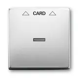 BUSCH-JAEGER 1792-866 Cardschalter-Abdeckung Alpha Standard | edelstahl