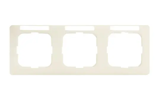 BUSCH-JAEGER 1733NSKA-212 beschr. Abdeckrahmen Duro Linear 3-fach, waagerecht | weiß