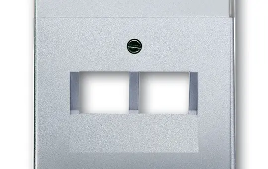 BUSCH-JAEGER 1803-02-83 Netzwerkabdeckung Future 2-fach | alusilber