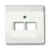 BUSCH-JAEGER 1803-02-884 Netzwerkabdeckung Future 2-fach | studioweiß matt