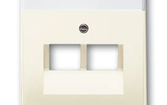 BUSCH-JAEGER 1803-02-82 Netzwerkabdeckung Future 2-fach | elfenbeinweiß