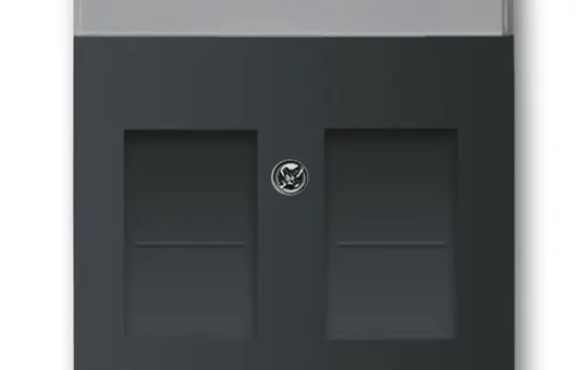 BUSCH-JAEGER 1800-885 Modular-Jack-Abdeckung Future 2-fach | schwarz matt