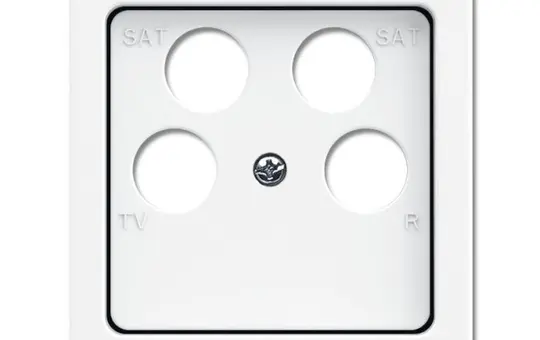 BUSCH-JAEGER 1743/10-04-84 Antennenabdeckung Future Linear 4-fach | studioweiß