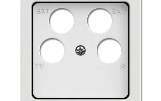 BUSCH-JAEGER 1743/10-04-884 Antennenabdeckung Future Linear 4-fach | studioweiß matt